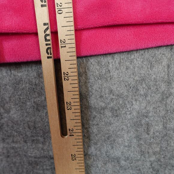 Juicy Couture Jacket Womens Medium Velour Spellout Velvet Hoodie Y2K 90 Full Zip - Picture 10 of 11